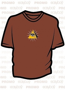 All seeing eye brown tee