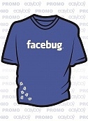 Facebug modré tričko