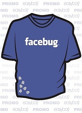 Facebug modré tričko