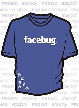 Facebug blue tee