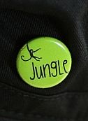 Green jungle button